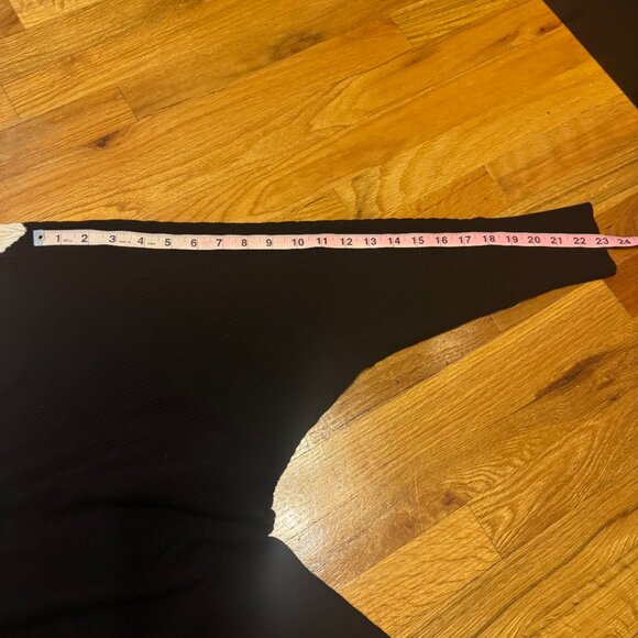 Express Color Block Asymmetrical Off-Shoulder Midi Sweater Dress – Size XL - Picture 9 of 11